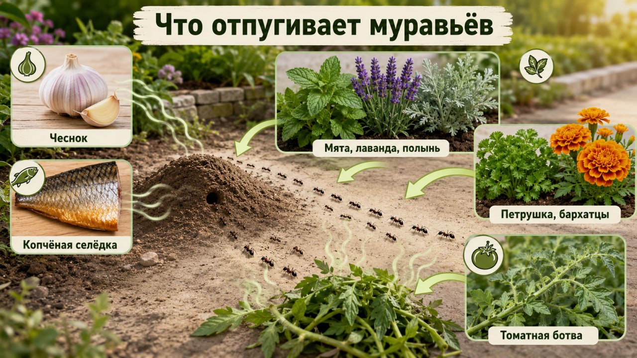 Чем отпугнуть муравьев?